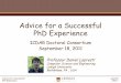 Advice for a Successful PhD Experience - RFAI