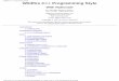 Wildfire C++ Programming Style - Literate Programming