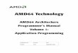 AMD x86-64 Architecture Programmer's Manual, Volume 1, Application Programming