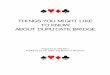 things you might like to know about duplicate bridge