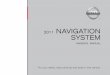 2011 Nissan Navigation System Owner's Manual (cube, Juke