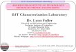 BJT Characterization Laboratory - People - Rochester Institute of