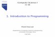 1. Introduction to Programming - Ren© Doursat
