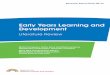 Early Years Learning and Development - Gov.uk