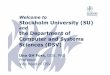 Stockholm University (SU) the Department of Computer and - eLIG