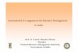 Institutional Arrangements for Disaster Management in India