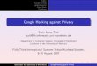 Google Hacking against Privacy - IT is your future