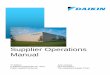 Supplier Operations Manual - Daikin Applied