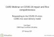 CARD Webinar on COVID-19 impact and Rice competitiveness