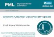 Western Channel Observatory update Prof Steve Widdicombe