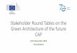 Stakeholder Round Tables on the Green Architecture of the 