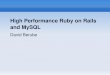 High Performance Ruby on Rails and MySQL - Cdn