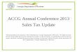 Sales Tax Update - Association County Commissioners of Georgia