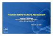 Nuclear Safety Culture Assessment - NRC