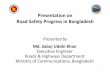 Presentation on Road Safety Progress in Bangladesh