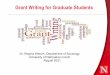 Grant Writing for Graduate Students