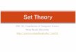 Set Theory - Computer Science Department - Stony Brook University