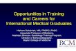 Opportunities in Training and Careers for International