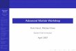 Advanced Matlab Workshop - Yale University