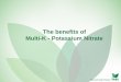 The benefits of Multi-K - Potassium Nitrate