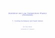 Statistical and Low Temperature Physics - University of Liverpool