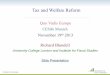Tax and Welfare Reform: Quo Vadis Europe? - UCL