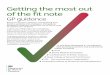 The Fit Note - GP Guidance - Gov.uk