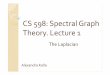 CS 598: Spectral Graph Theory. Lecture 1 - Course Website Directory