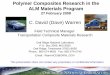 Polymer Composites Research in the ALM Materials Program