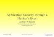 Application Security through a Hackerâ€™s Eyes