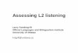 Assessing L2 listening