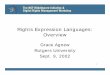 Rights Expression Languages: Overview