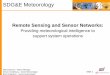 Remote Sensing and Sensor Networks