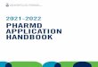 2021-2022 PHARMD APPLICATION HANDBOOK