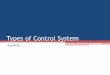 Types of Control System - IBT LUMHS