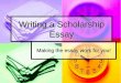 Writing a Scholarship Essay - Ozarks Technical Community