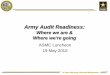 Army Audit Readiness - ASMC - Washington Chapter
