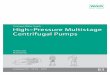 High-Pressure Multistage Centrifugal Pumps - THERMO - ECO