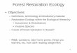 Restoration ecology - ctahr