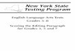 English Language Arts Tests Grades 3â€“8 - p-12 - New York State