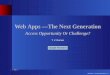 Web Apps —The Next Generation