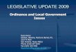 Ordinance and Local Government Issues - TMCEC