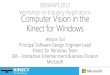 Computer Vision in the Kinect for Windows -