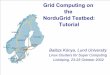 Grid Computing on the NorduGrid Testbed: Tutorial