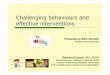 Challenging behaviors and effective interventions - Melody Learning
