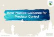 Best Practice Guidance for Predator Control