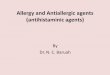 Allergy and Antiallergic agents (antihistaminic agents)