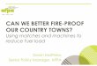CAN WE BETTER FIRE-PROOF OUR COUNTRY TOWNS?