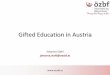Gifted Education in Austria - uni-lj.si