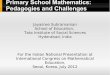 Primary School Mathematics: Pedagogies and Challenges - NIME